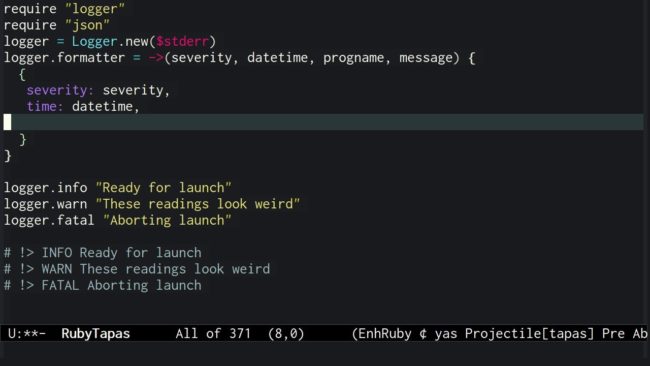 Episode #349: Log Formatting – RubyTapas