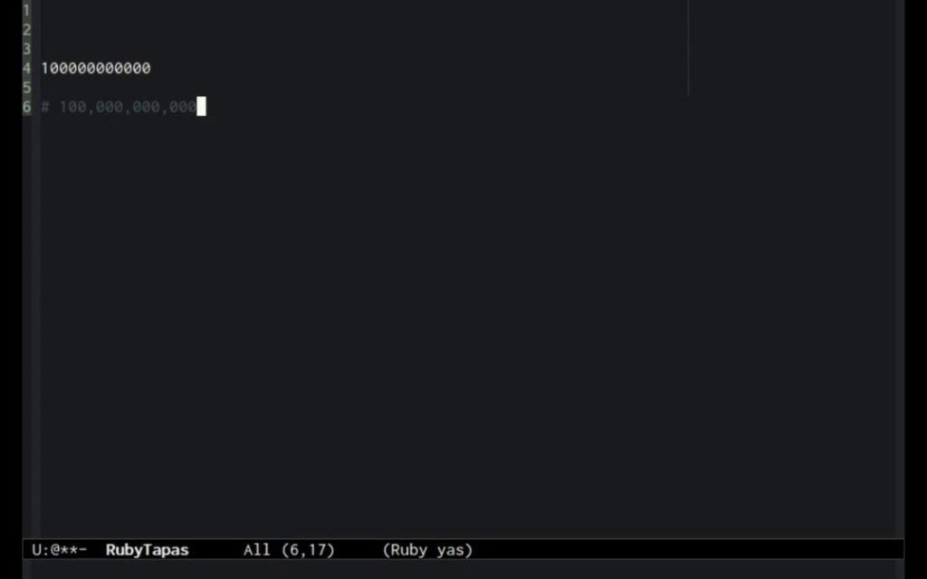 Make big numbers readable in Ruby – RubyTapas
